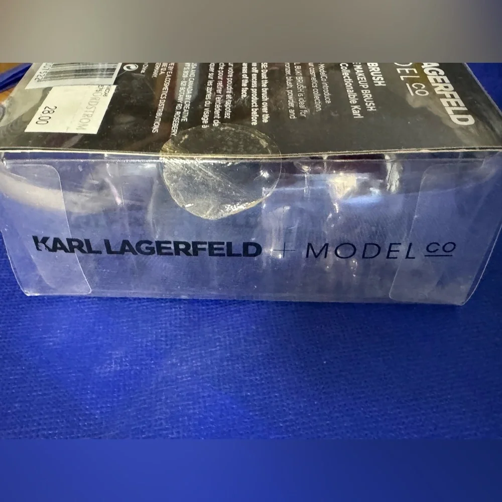 Karl Lagerfeld + ModelCo Black and Silver Makeup Brush